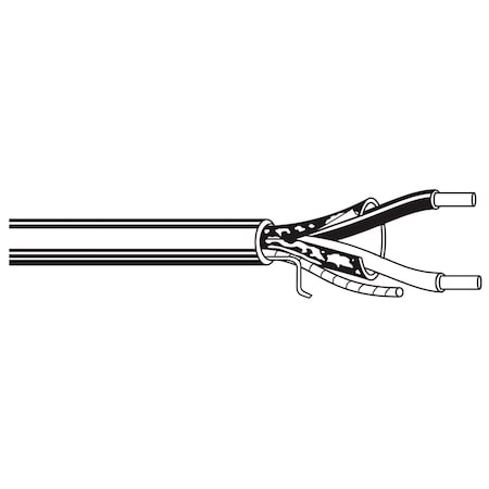 Belden 2 C, Natural, Low Smoke Polyvinyl Chloride, 1000 ft 6320FE 8771000